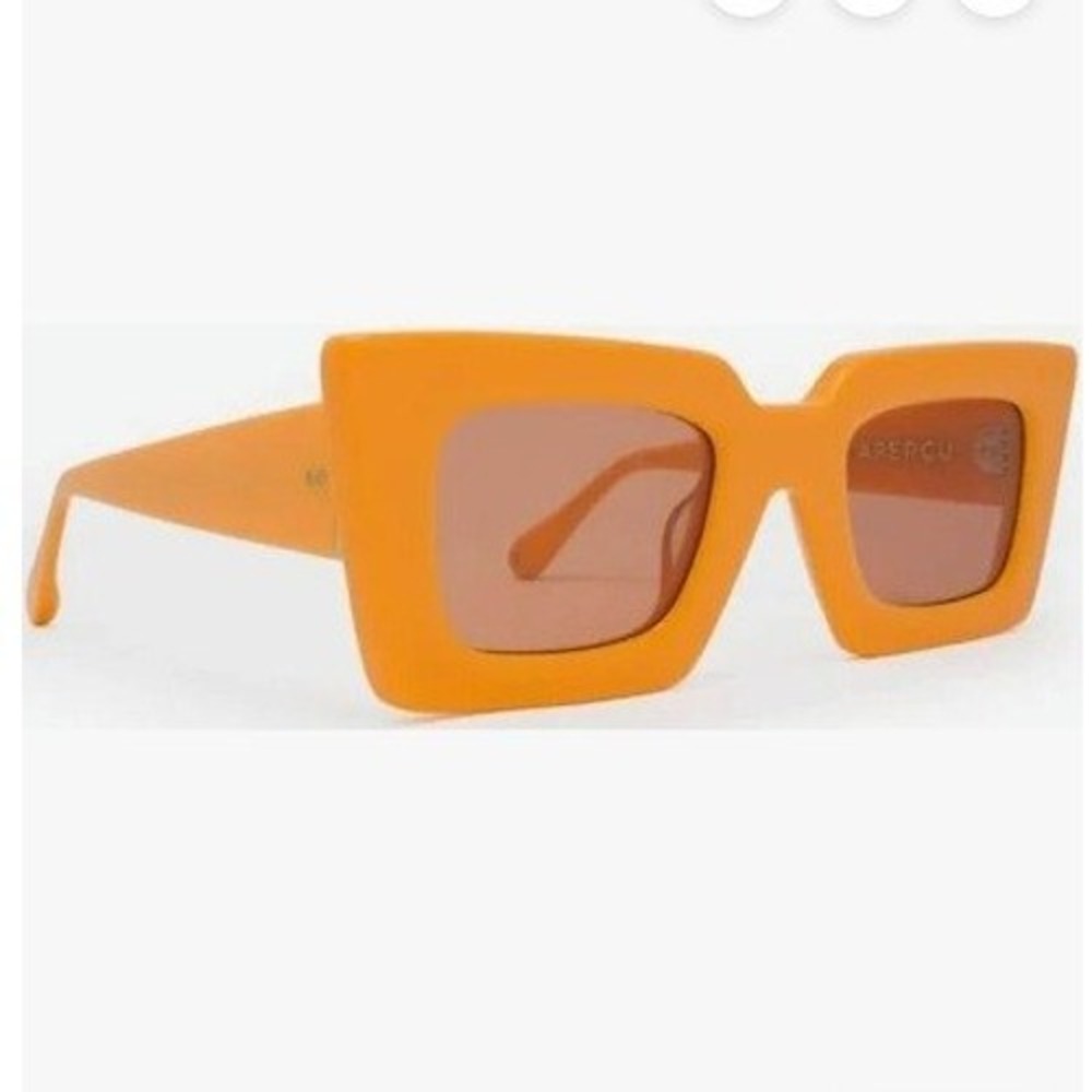 Apercu x Avry Miami First Edition‎ Sunglasses Orange Square Frame Sunglasses